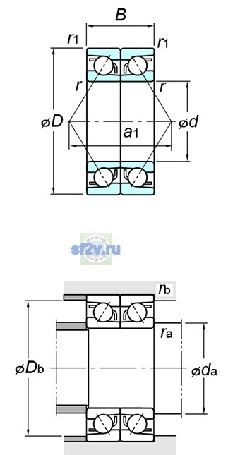 Фото подшипника 7319CDB