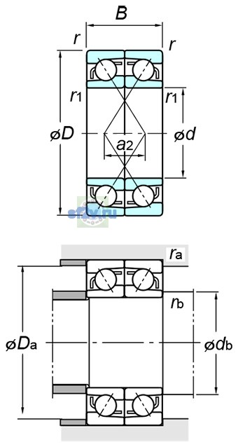 Фото подшипника 7319CDF