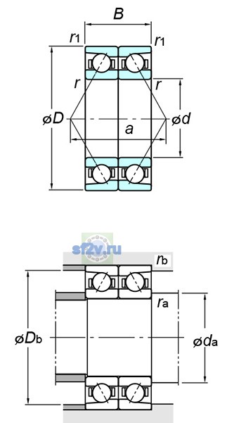 Фото подшипника 7319DB FY