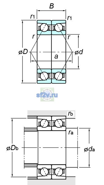 Фото подшипника 7320BDB FY