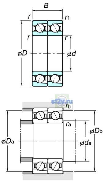 Фото подшипника 7320BDT FY