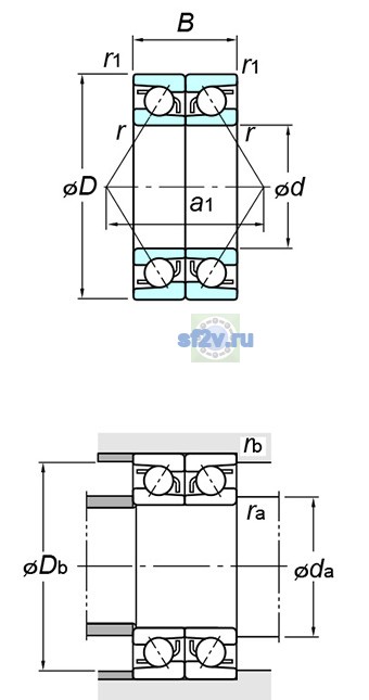 Фото подшипника 7320CDB