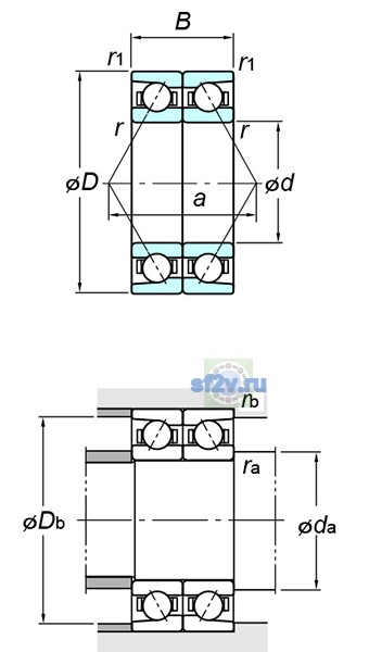Фото подшипника 7321BDB FY