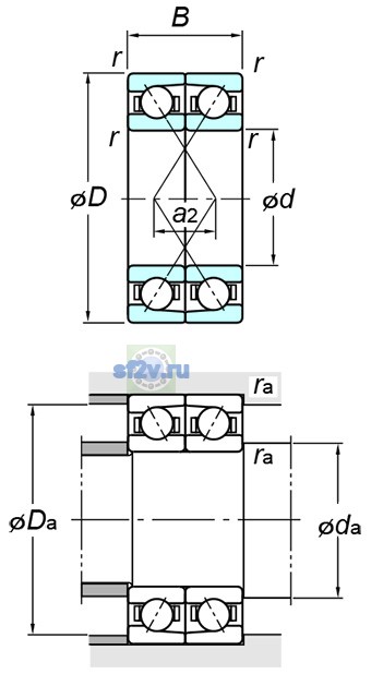 Фото подшипника 7321DF FY