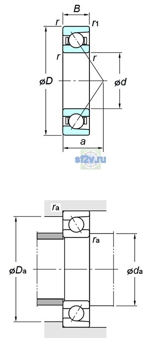 Фото подшипника 7322C FY