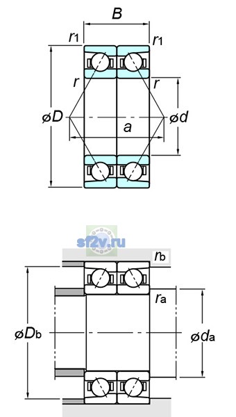 Фото подшипника 7322DB FY