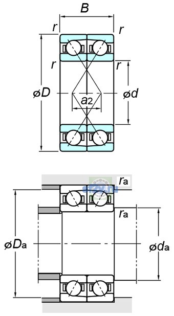 Фото подшипника 7322DF FY