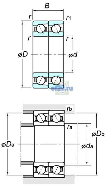 Фото подшипника 7322DT FY