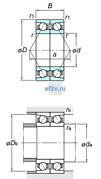 Фото подшипника 7324BDB FY