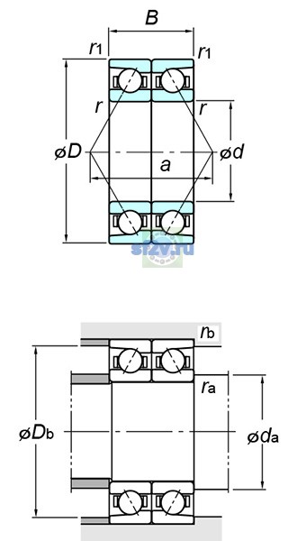 Фото подшипника 7328BDB FY