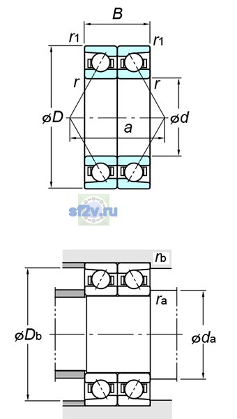 Фото подшипника 7328CDB FY