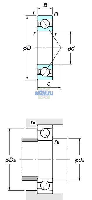 Фото подшипника 7332C FY