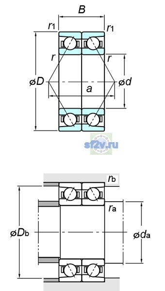 Фото подшипника 7404BDB FY