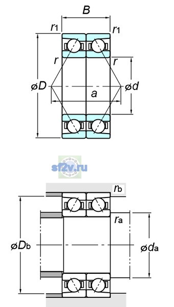 Фото подшипника 7405BDB FY