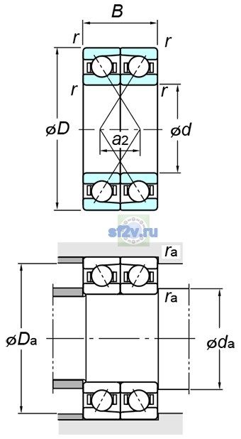 Фото подшипника 7405DF FY