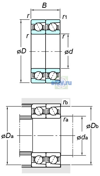 Фото подшипника 7406BDT FY