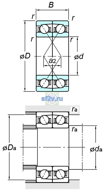 Фото подшипника 7408BDF FY