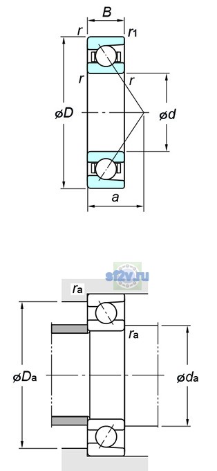 Фото подшипника 7409B FY
