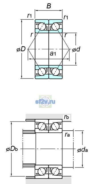 Фото подшипника 7409DB