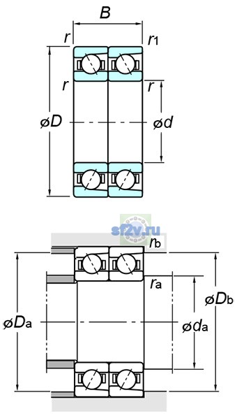 Фото подшипника 7410DT FY