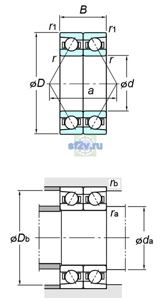 Фото подшипника 7411DB FY