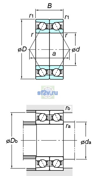 Фото подшипника 7412BDB FY