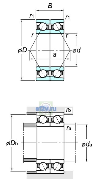 Фото подшипника 7413BDB FY