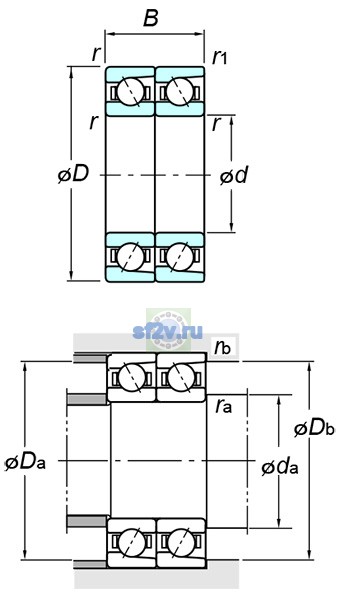 Фото подшипника 7413BDT FY