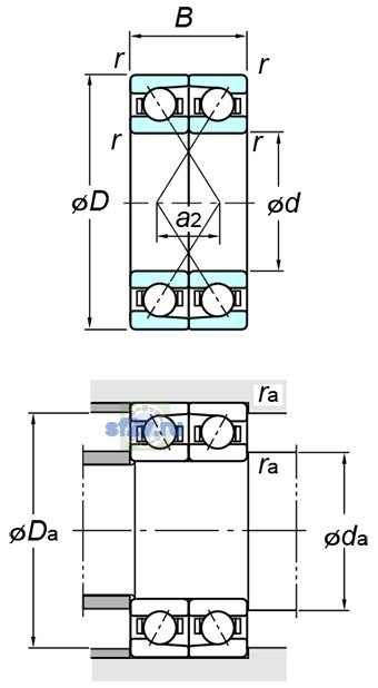 Фото подшипника 7413DF FY