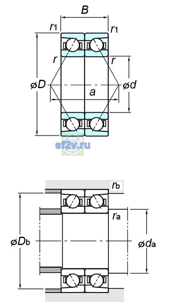 Фото подшипника 7415DB FY