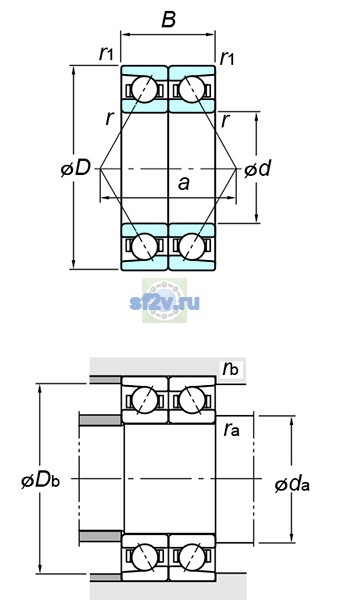 Фото подшипника 7416DB FY