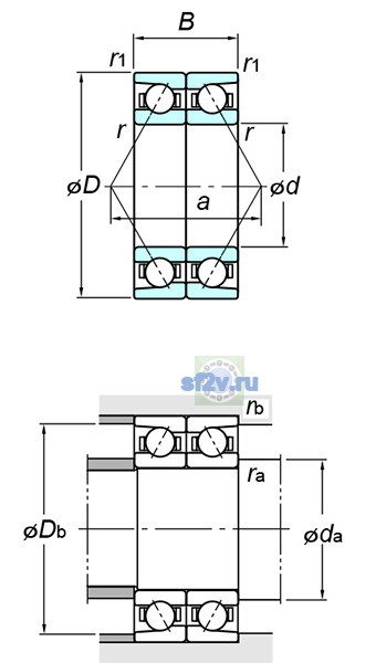Фото подшипника 7418BDB FY