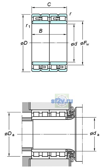 Фото подшипника 78FC55400AW