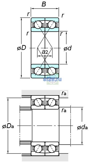 Фото подшипника 7900CDF FY