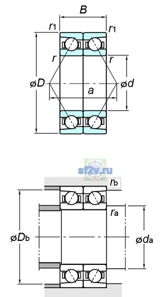 Фото подшипника 7901CDB FY
