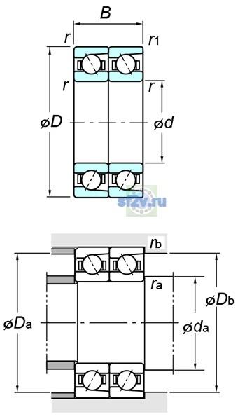 Фото подшипника 7902CDT FY