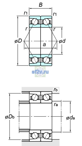 Фото подшипника 7904CDB FY