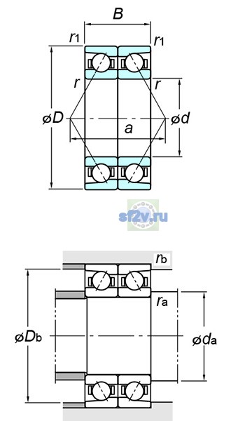 Фото подшипника 7913CDB FY