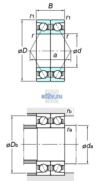 Фото подшипника 7916CDB FY