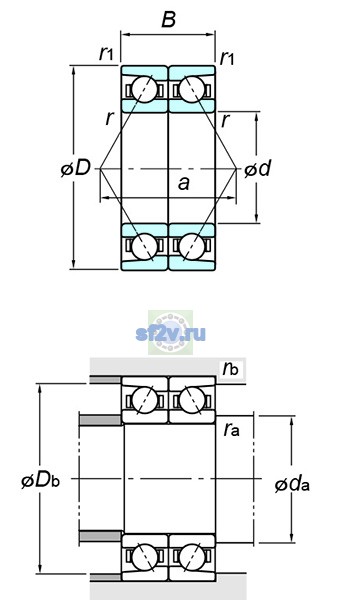 Фото подшипника 7917CDB FY