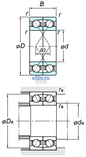 Фото подшипника 7917CDF FY