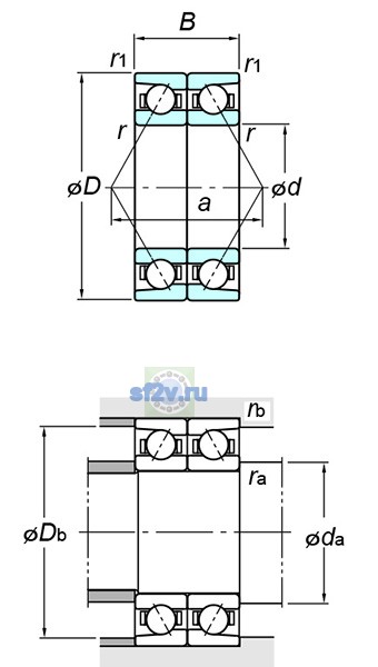Фото подшипника 7932CDB FY