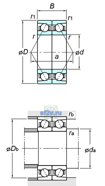 Фото подшипника 7934CDB FY