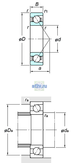 Фото подшипника 7936C FY