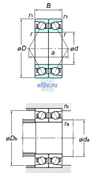 Фото подшипника 7940CDB FY