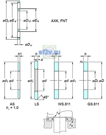 Фото подшипника AXK1024