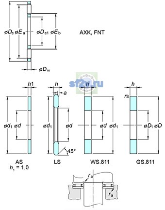 Фото подшипника AXK120155