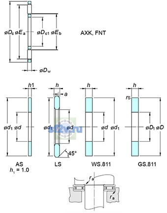 Фото подшипника AXK1226