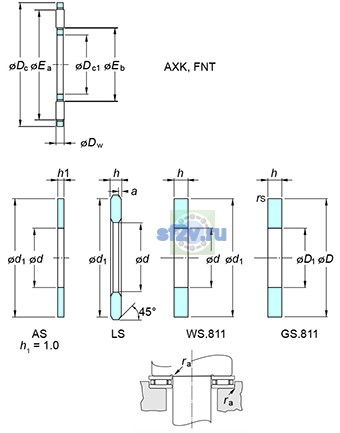 Фото подшипника AXK3552