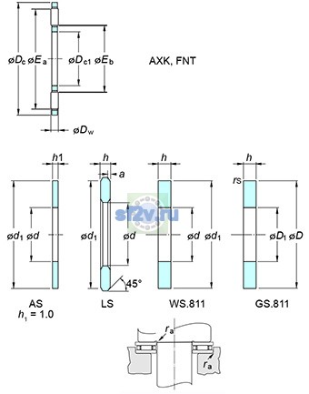Фото подшипника AXK4060